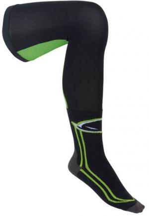 UFO socks for knee brace black/green size boot 40-42
