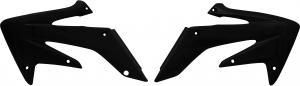 Racetech Radiatorverschlüsse Schwarz für Honda CRF 250R 04 - 09 & CRF 250X 04 - 18 - MxProStoreParts