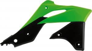 Racetech Radiatorverschlüsse Schwarz / Grün für Kawasaki KX 250F 13 - 16 & KX 250F 12 - 15 - MxProStoreParts