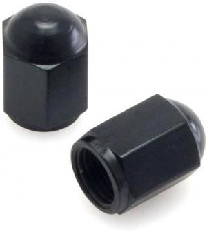 DRC Aluminium lucht ventieldoppen Zwart ( set ) - MxProStoreParts