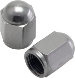 DRC Aluminium lucht ventieldoppen Titanium kleur ( set ) - MxProStoreParts