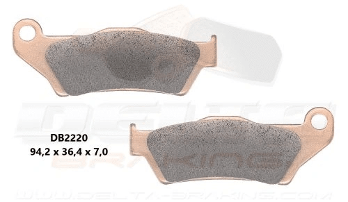 Delta Braking gesintert für Bremsbeläge DB2220 Typ D - MxProStoreParts