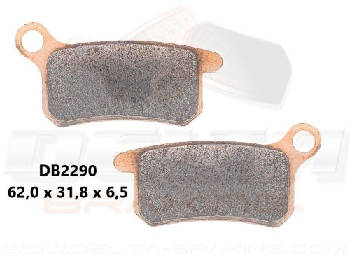 Delta Braking Front/Rear brake pads DB2290 Type D (65cc)