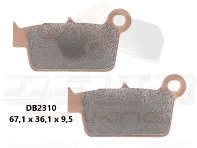 Delta Braking Gesinterte hintere Bremsbeläge DB2310 Typ D - MxProStoreParts