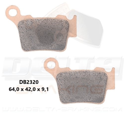 Delta Braking Sintered achter remblokken DB2320 Type D KTM