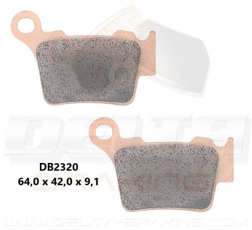 Delta Braking Sintered achter remblokken DB2320 Type D KTM - MxProStoreParts
