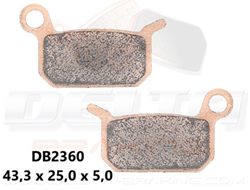 Delta Braking Front/Rear brake pads DB2360 Type D (50cc)