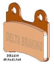 Delta Braking Vorne oder Hinten Bremsbeläge DB2450 Typ SR - N - MxProStoreParts