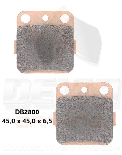 Delta Braking Sintered front/rear brake pads DB2800 Type D