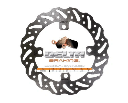 Delta Braking achter remschijf ( 240mm ) Type G Kawasaki KXF - MxProStoreParts