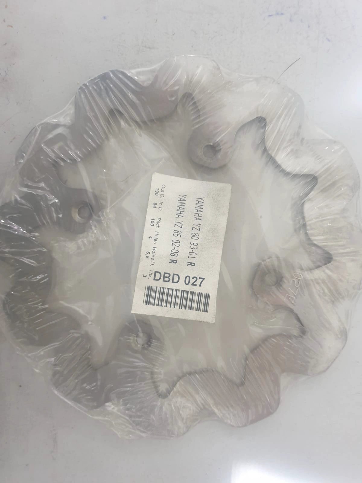 Delta Braking achter remschijf OLD ( 190mm ) Yamaha YZ 80 93 - 01 & YZ 85 02 - 14 - MxProStoreParts