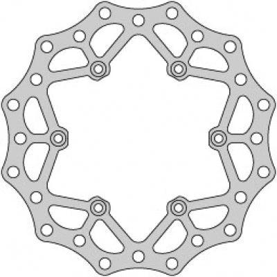 Delta Braking Hinterbremsenscheibe (220mm) Typ D für KTM 89 – Husqvarna 14 – Husaberg 00–13 – Gas Gas 2021 – MxProStoreParts
