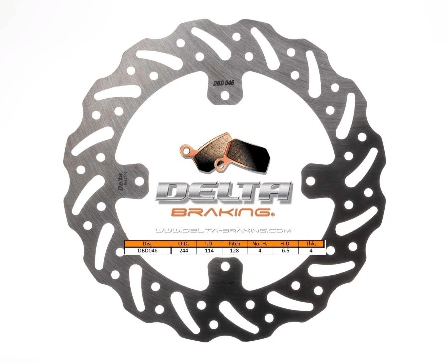 Delta Braking hintere Bremsdisc (244mm) Typ G TM 125 - 530 04 - 25 - MxProStoreParts