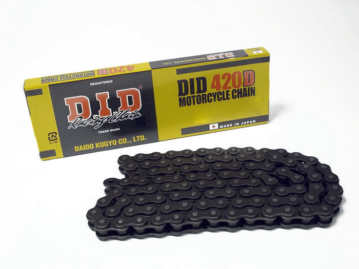 DID Chain 420 D x 134 Links Black + Clip