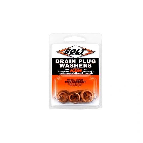 Bolt ringenset voor aftapplug alle KTM 2/4 takt 1998 - heden - MxProStoreParts
