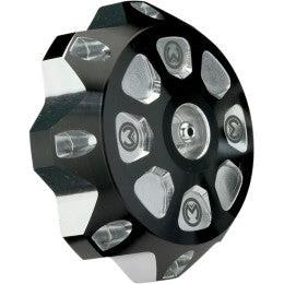 Moose Racing Tankkappe Aluminium Schwarz / Silber - MxProStoreParts