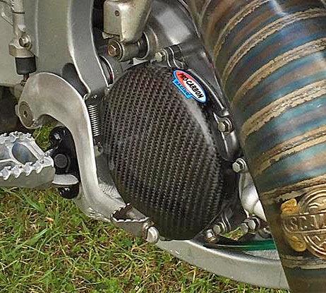 Pro Carbon koppelingsdeksel sticker Yamaha YZ 125 2005 - 2023 & Fantic XX 125 2021 - 2023 - MxProStoreParts