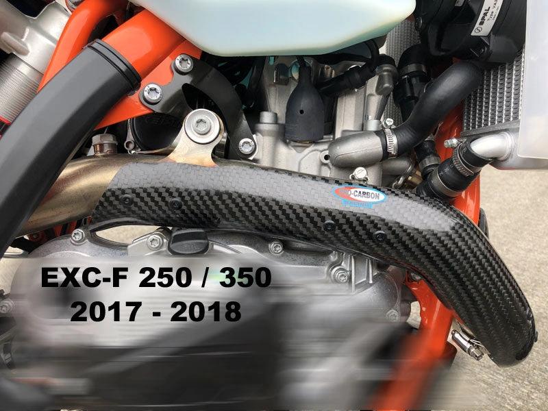 Pro Carbon Auslassbogenschutz für KTM EXC-F 250 2017 – 2019 & Husqvarna FE 250 2017 – 2019 - MxProStoreParts