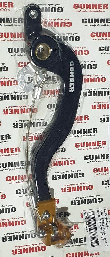 Gunner Rempedaal + Brake Saver zwart Suzuki RM - Z 250 07 - 12 & RM - Z 450 05 - 07 - MxProStoreParts