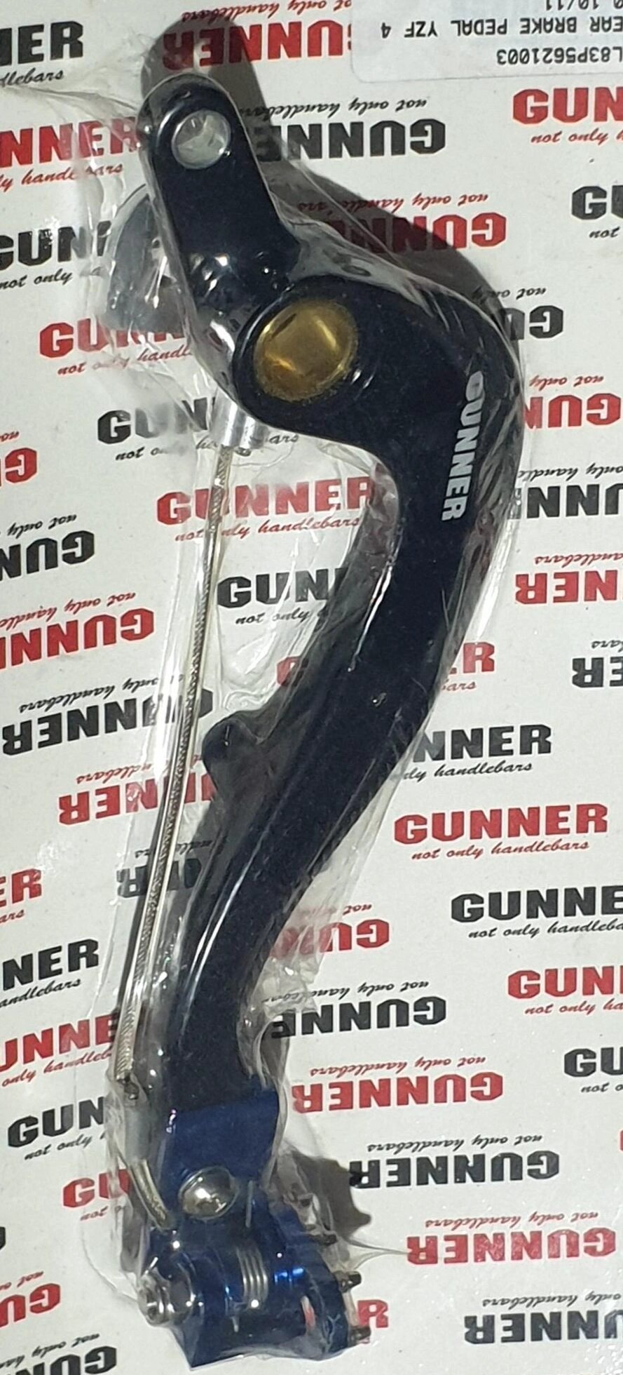 Gunner Rempedaal + Brake Saver zwart Yamaha YZ 450F 10 - 22 & WR 450F 12 - 23 - MxProStoreParts