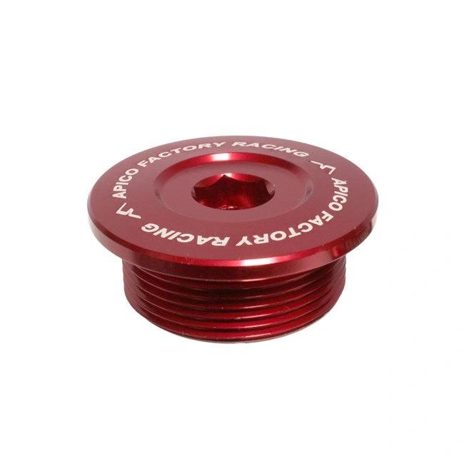 Apico Blok-Stecker aus rotem Aluminium für Honda CRF 450R/RX 17 - MxProStoreParts