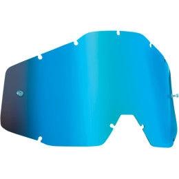 FMF Anti-Nebel-Objektiv Blaue Spiegellinse für FMF Powerbomb / Powercore Crossbrillen & 100% Generation 1 Racecraft/Accuri/Strata - MxProStoreParts