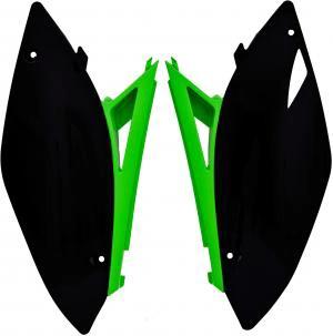 Racetech Motocross-Nummernschilder Schwarz / Grün für Kawasaki KX 250F 09 - 12 & KX 450F 09 - 11 - MxProStoreParts