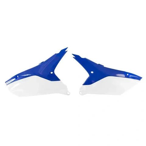 Racetech Rennnummernschilder Weiß / Blau für Yamaha YZ 250F 2024 und YZ 450F 2023 - MxProStoreParts