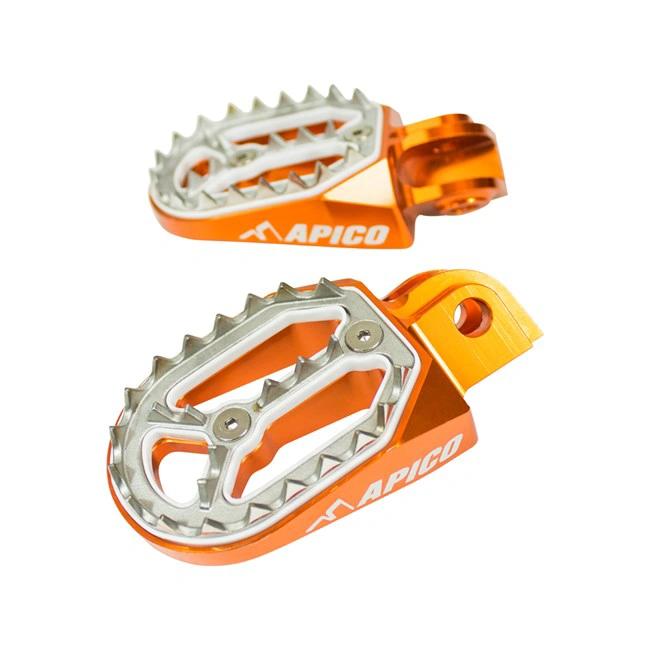 Apico Pro - Bite Fußrasten Orange KTM SX 85 18 - & SX/SX-F 16 - & EXC/EXC-F 17 - & Gas Gas MC/MC-F/EC/EC-F 2021 - MxProStoreParts
