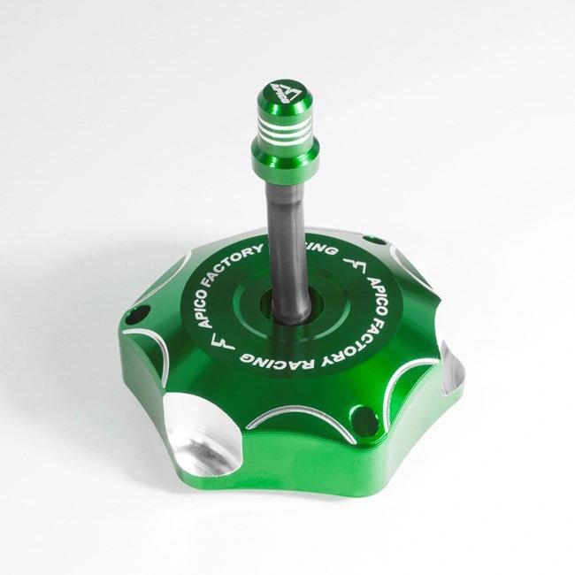 Apico Benzinkappe Grün Kawasaki KX 85 14 - & KX 250 05 - 08 & KX 250F 06 - & KX 450F 06 - & KLX 450R 08 - 16 - MxProStoreParts