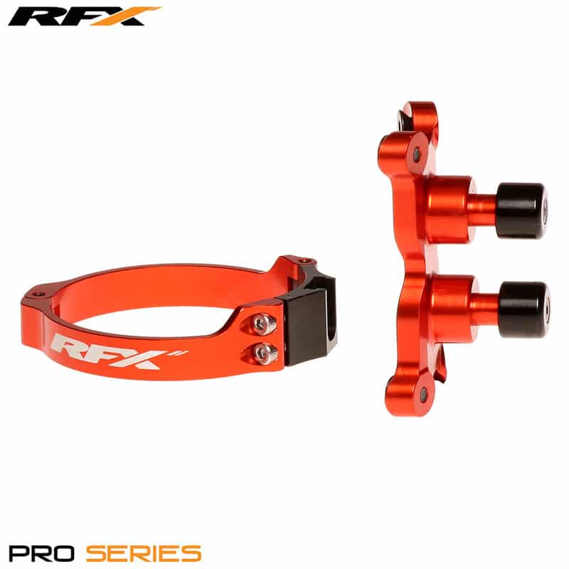 RFX Pro Series dubbele starthulp Oranje 59mm KTM SX/SX-F/EXC/EXC-F 125-525 03- & Husqvarna TC/FC/TE/FE 125-501 14- & Gas Gas MC/MC-F/EC/EC-F 125/250/300/350 2021 - MxProStoreParts