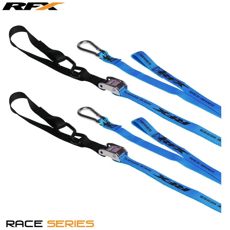 RFX Spannbänder blau/schwarz mit extra Schlaufe - MxProStoreParts