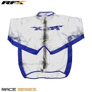 RFX Sport Regenjacke Transparent/Blau Größe M - MxProStoreParts