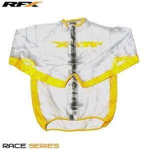 RFX Sport Regenjacke Transparent/Gelb Größe M - MxProStoreParts