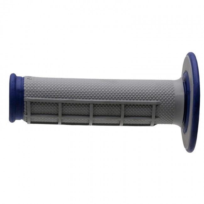 Renthal Lenkergriffe Duallayer Diamond Half Waffle / Tapered blau / grau G157 - MxProStoreParts