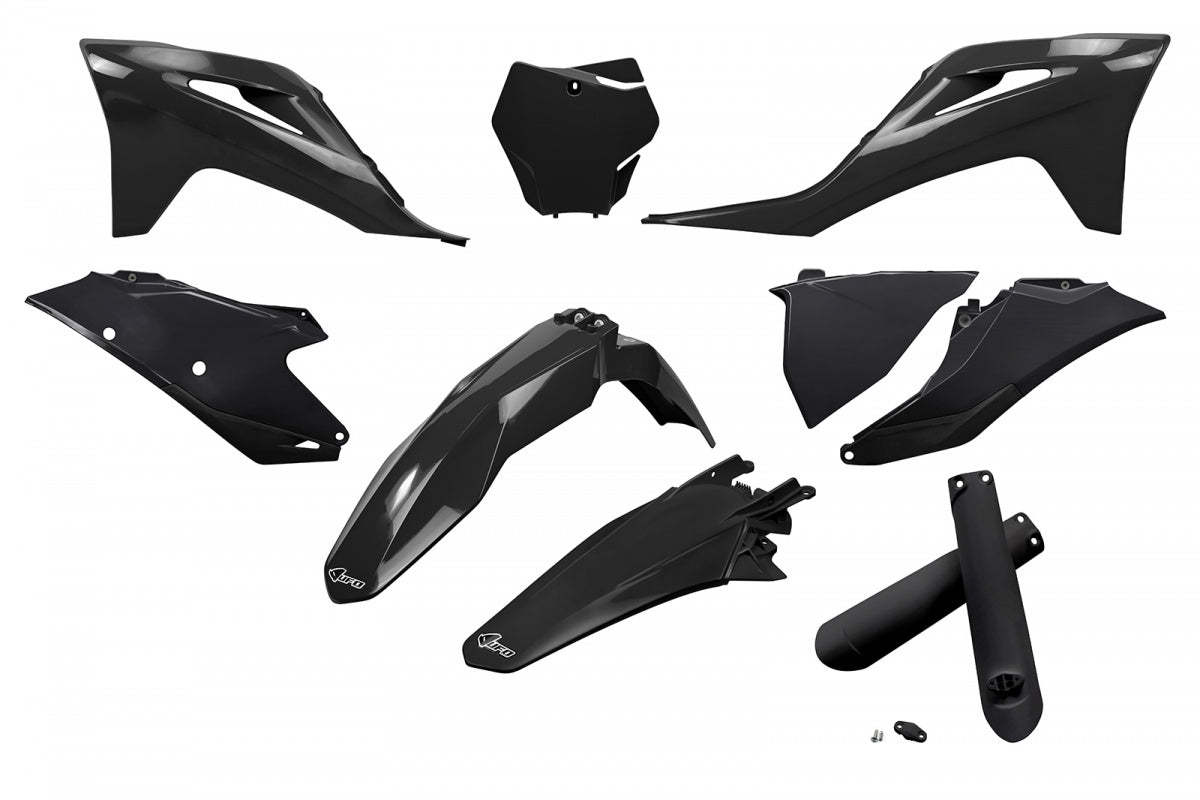UFO plastic kit Zwart Gas Gas MC 125 2021-2023 & MC 250F/450F 2021-2023 & MC 250 2022-2023 & MC 350F 2022-2023 ( full kit )