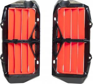 Racetech verstärkte Kühlerroste / Kühlerlamellen schwarz/orange KTM SX 125/150/250 2019 - 2022 & SX-F 250/350/450 2019 - 2022 & EXC/EXC-F 250/300/350/450/500 2020 - MxProStoreParts