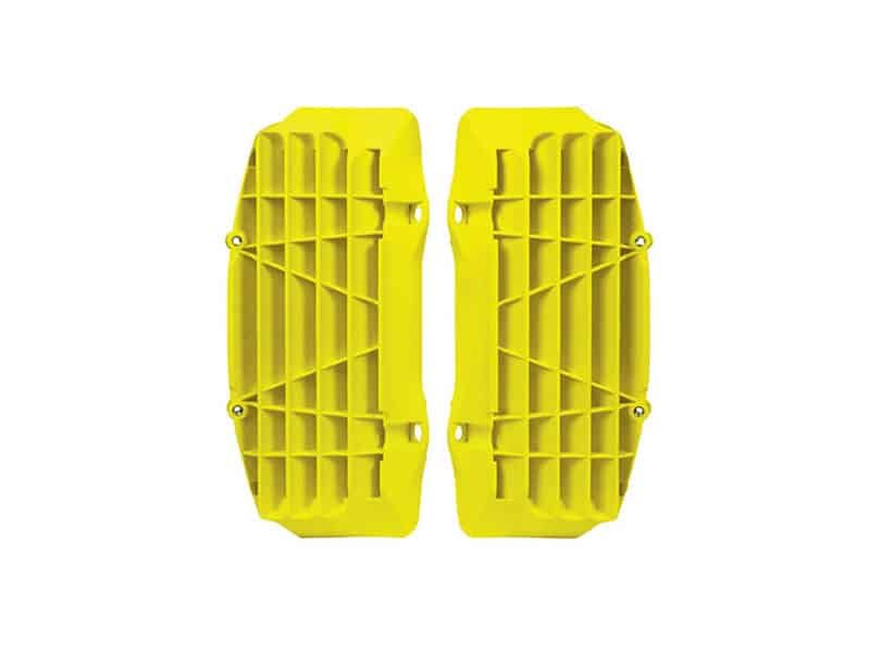 Racetech radiator roosters/lamellen zwart/Fluor geel Husqvarna TC/FC 125-450 2016-2018 & FE/TE 250-501 2017-2019 - MxProStoreParts