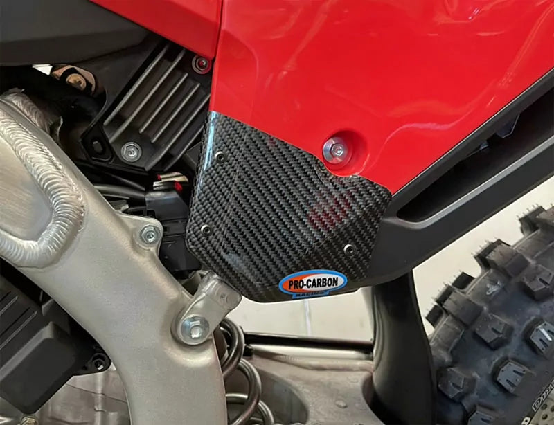 Pro Carbon sticker beschermer zijnummerborden Honda CRF 250R 2022-2023 & CRF 450R 2021-2024