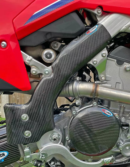 Pro Carbon framebeschermers ( lang ) Honda CRF 250R 2022-2023 & CRF 450R 2021-2023