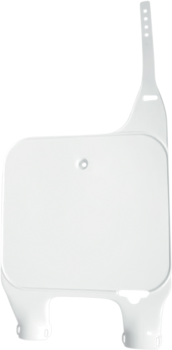 UFO front number plate White / Upside Down fork Honda CR 125R/250R/500R 1990-1994