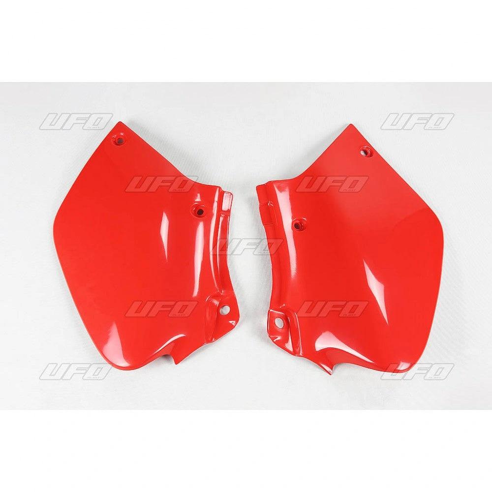 UFO zijnummerborden Rood Honda XR 250/400 96 - 04 - MxProStoreParts