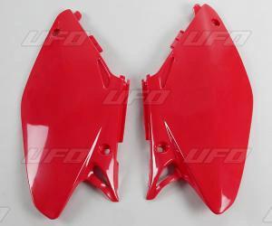 UFO Seitennummerplatten rot für Honda CR 125R/250R 05 - 07 - MxProStoreParts