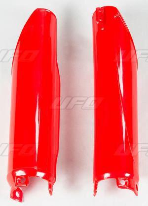 UFO voorvork beschermers Rood Honda CR 125/250 91 - 07 & CR 500R 90 - 01 & CRF 250R 04 - 18 & CRF 450R 02 - 18 & CRF 250X/450X 06 - 16 - MxProStoreParts
