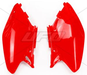 UFO side number plates Red Honda CR 125R/250R 02-04