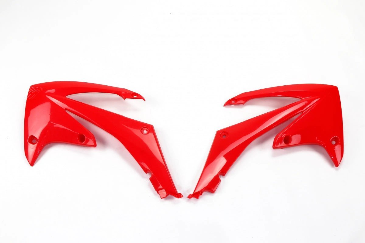 UFO Radiatorkappen Rot für Honda CRF 250R 2010 - 2013 & CRF 450R 2009 - 2012 - MxProStoreParts