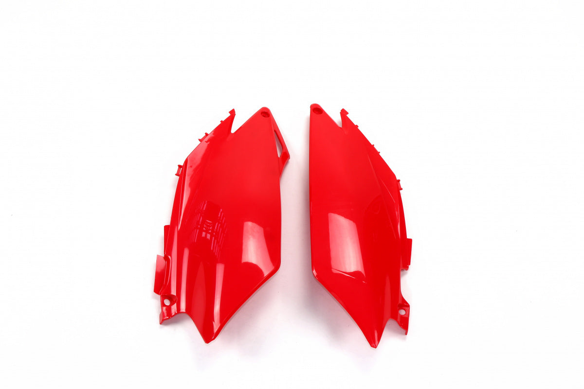 UFO Seitennummernschilder Rot Honda CRF 250R 2011-2013 & CRF 450R 2011-2012