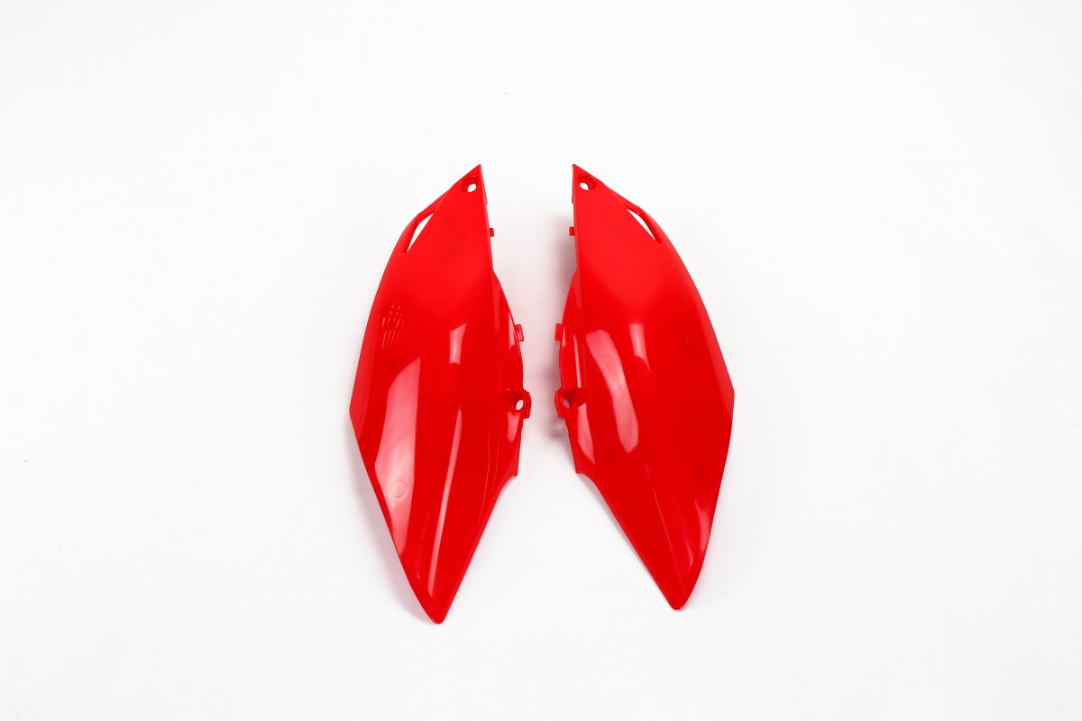 UFO Side Number Plates Red Honda CRF 250R 2014-2017 & CRF 450R 2013-2016