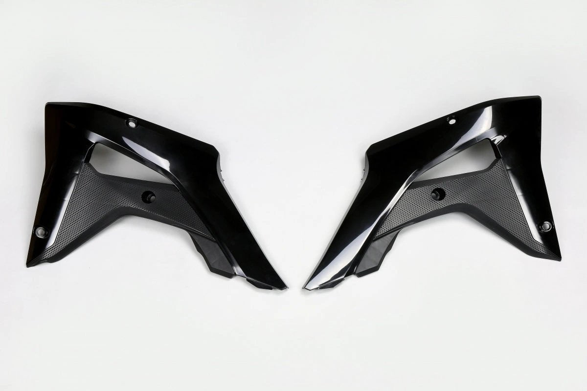 UFO Radiatorkappen Schwarz Honda CRF 250RX 2019 - 2021 & CRF 450RX 2017 - 2020 - MxProStoreParts