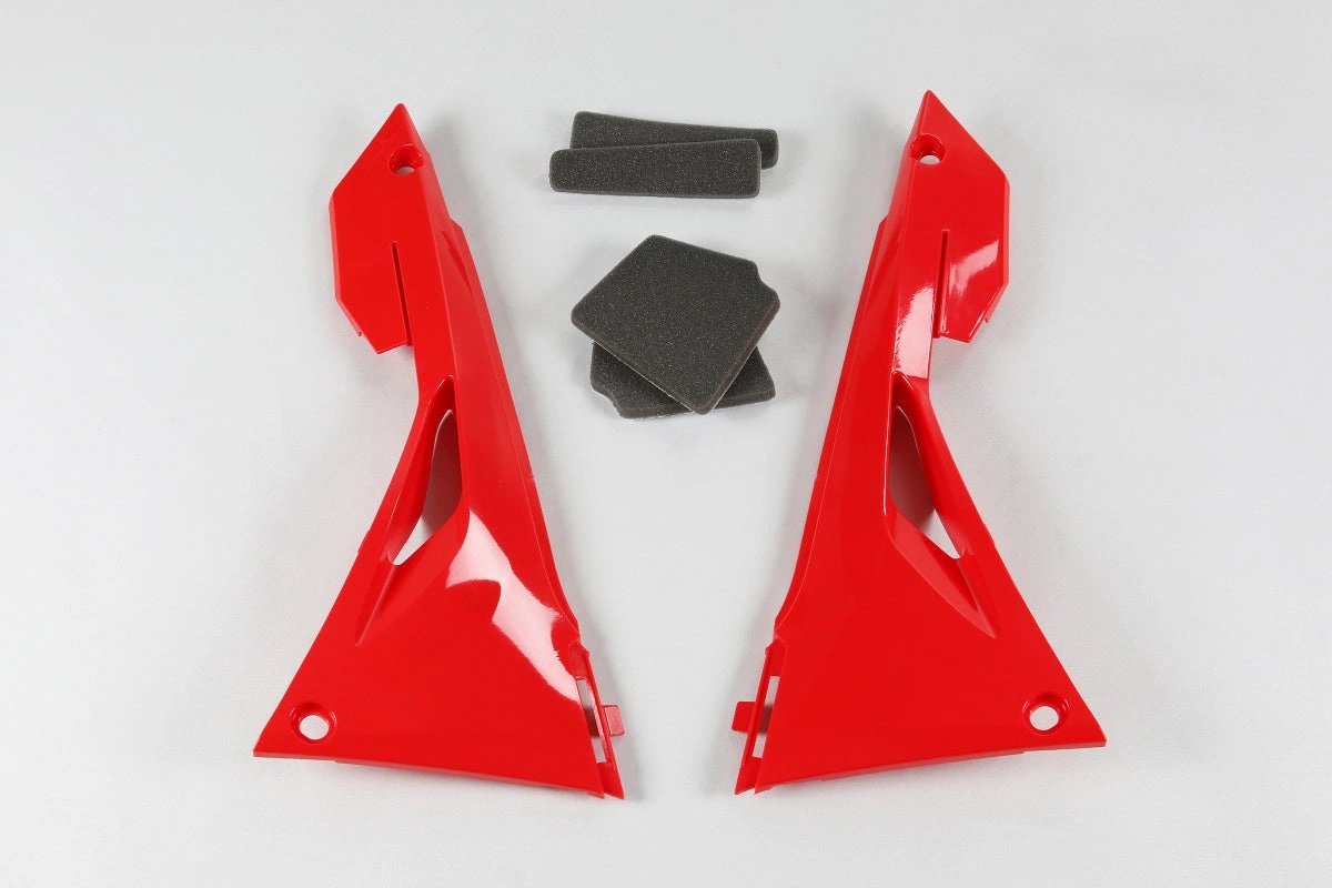 UFO Luftkastenabdeckungen Rot Honda CRF 250R/RX 2018 - 2021 & CRF 450R/RX 2017 - 2020 - MxProStoreParts